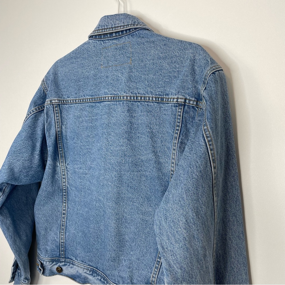 Vintage 90's EXP Jeans By Express Blue Denim Trucker Jacket - Picture 6 of 10